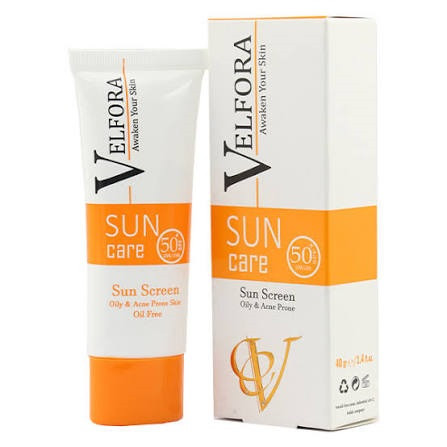 کرم ضد آفتاب SPF +50 پوست چرب و جوش دار بی رنگ ولفرا